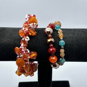 Coral bracelet set